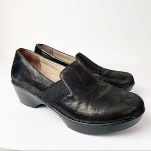 Dansko Brown Metallic Bronze Slip On Loafers SZ 40